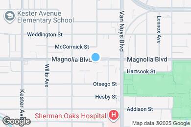 Map image of the property - Magnolia Apartments - Your Sherman Oaks Re...