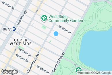 Map image of the property - 51 W 88th St