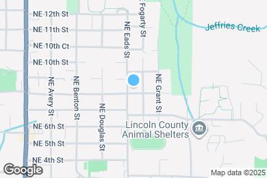 Map image of the property - 511 NE 8th St