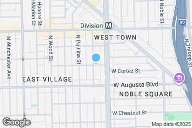 Map image of the property - 1049 N Marshfield Ave