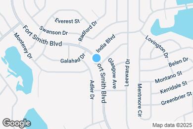 Map image of the property - 913 Fort Smith Blvd