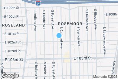 Map image of the property - 10154 S Calumet Ave
