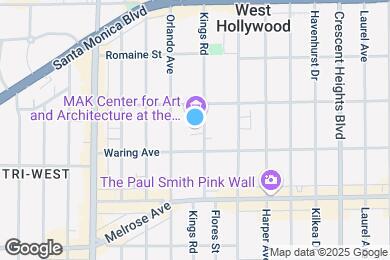 Map image of the property - 825 N Kings Rd