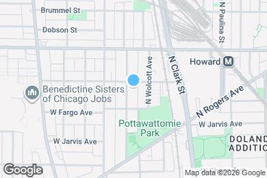 Map image of the property - 7427 N Winchester Ave