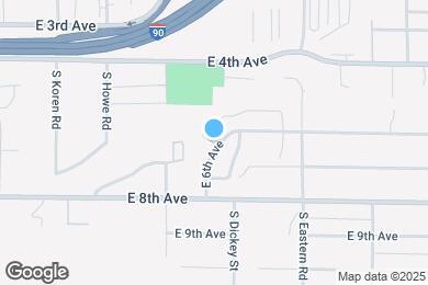 Map image of the property - 6019 E 6th Ave