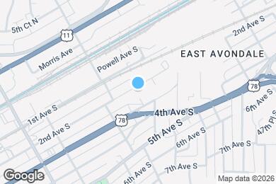 Map image of the property - 4345 2nd Ave S