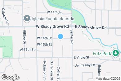 Map image of the property - 210 W 14th St
