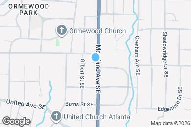 Map image of the property - 921 Moreland Ave SE