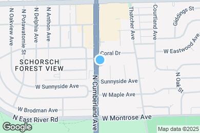 Map image of the property - 4501 N Cumberland Ave