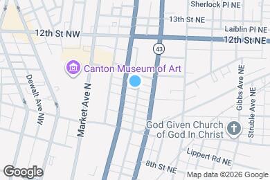 Map image of the property - 1021 Rex Ave NE