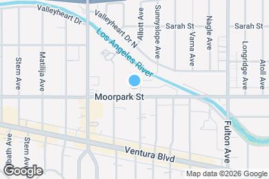 Map image of the property - 13543 Moorpark St