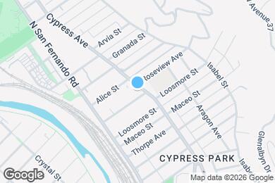 Map image of the property - 2681 1/2 Roseview Ave-