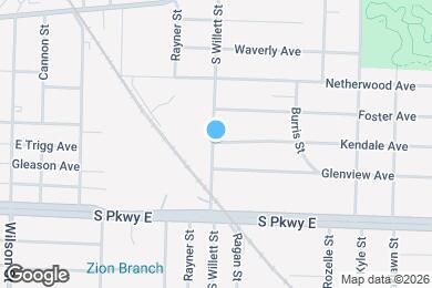 Map image of the property - 1651 Kendale Ave