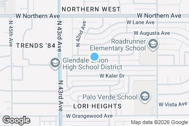 Map image of the property - 4150 W Frier Dr
