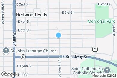 Map image of the property - 606 S Halvorson St