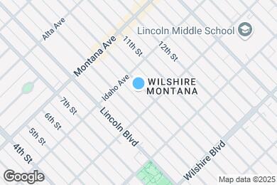 Map image of the property - 932 10th St in Santa Monica.  North of Wil...