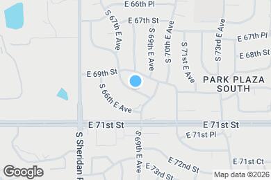 Map image of the property - 6937 S 67th East Ave