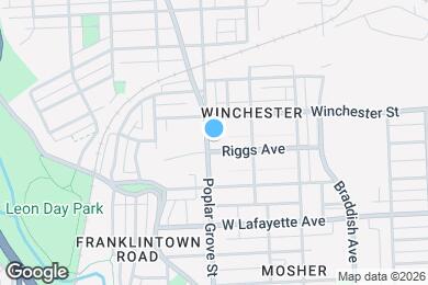 Map image of the property - 1109 Poplar Grove St