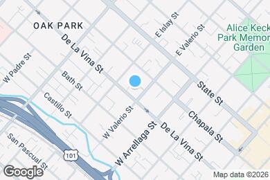 Map image of the property - 1710 De la Vina St