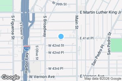 Map image of the property - 194 W 41st Pl