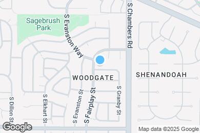 Map image of the property - 15031 E Chenango Ave