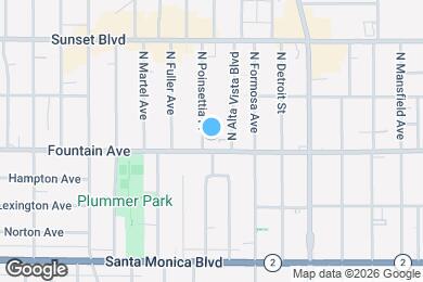 Map image of the property - 1308 N Poinsettia Pl