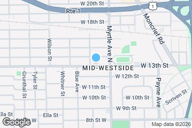 Map image of the property - 1355 W 13th St