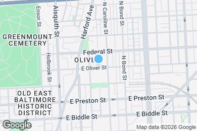 Map image of the property - 1414 E Oliver St