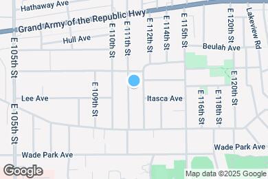 Map image of the property - 1423 E 111th St