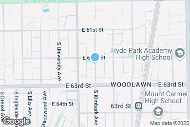 Map image of the property - 6206 S Kimbark Ave