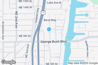 Map image of the property - 1010 NE 8th Ave