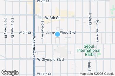 Map image of the property - 921 1/2 S Hobart Blvd