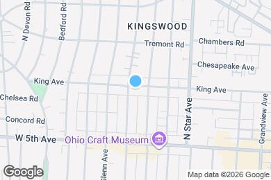 Map image of the property - 1687 King Ave