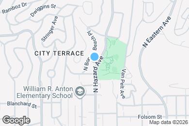 Map image of the property - 1045 N Hazard Ave