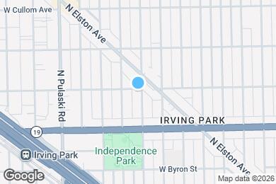 Map image of the property - 3801 W Belle Plaine Ave