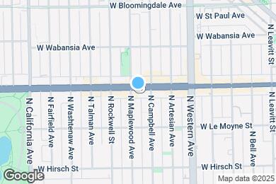 Map image of the property - 2519 W North Ave