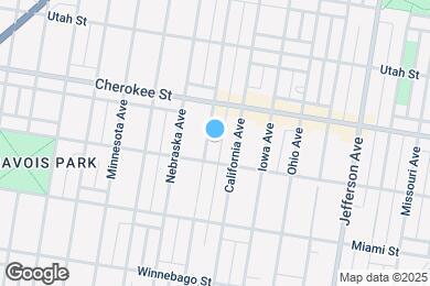 Map image of the property - 3440 Oregon Ave