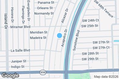Map image of the property - 2631 Alcazar Dr