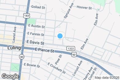Map image of the property - 1014 E Fannin St