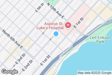 Map image of the property - 814 E 2nd St