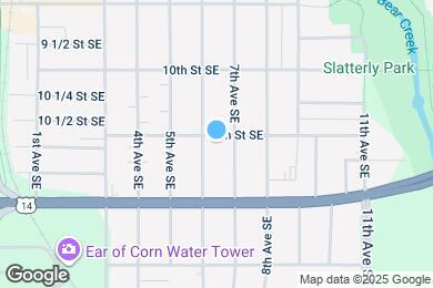 Map image of the property - 606 11th St SE