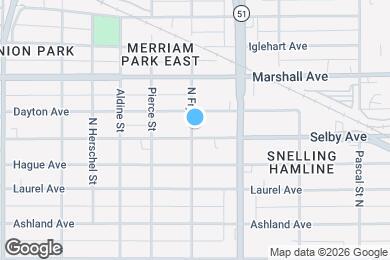 Map image of the property - 1625 Selby Ave