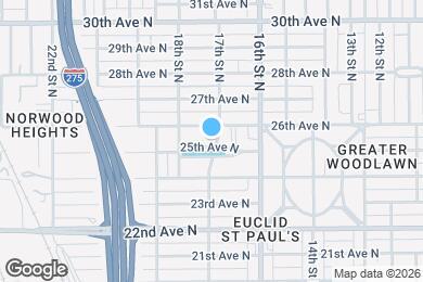 Map image of the property - 1701 25th Ave N