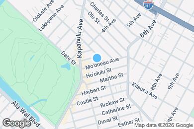 Map image of the property - 3222 Mo'oheau Ave