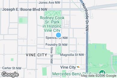 Map image of the property - 592 Spencer St NW