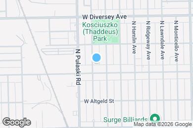 Map image of the property - 2619 N Harding Ave