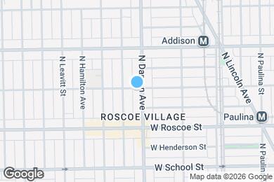 Map image of the property - 3446 N Damen Ave