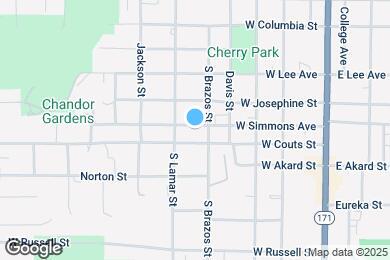 Map image of the property - 405 W Simmons St