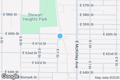 Map image of the property - 6011 E F St