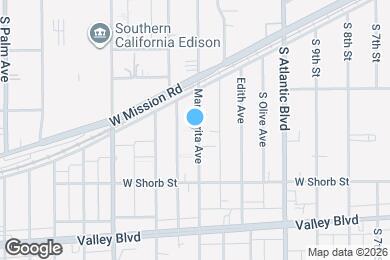 Map image of the property - 911 S Marguerita Ave